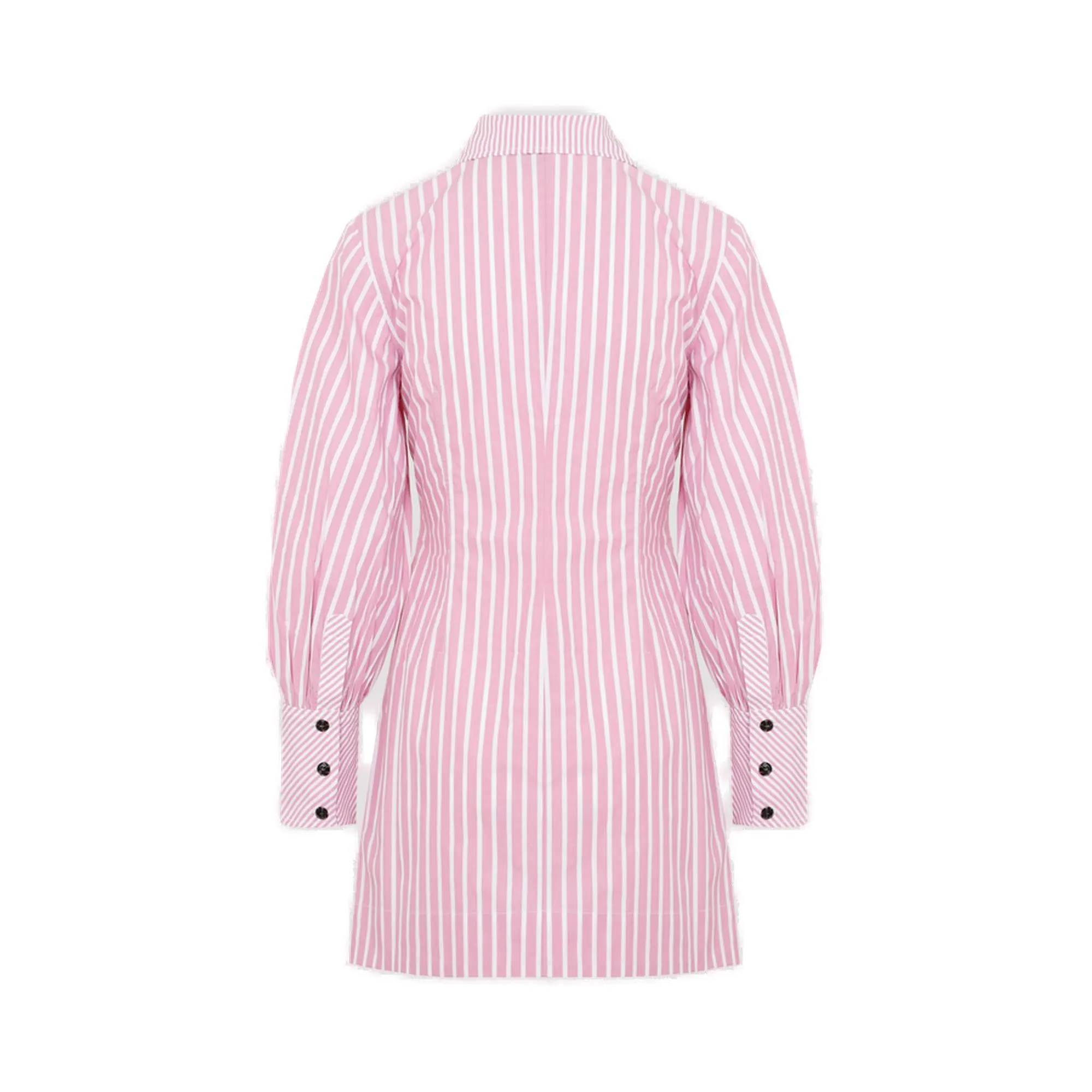 Ganni Striped Mini Shirt Dress