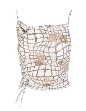 GCDS All-Over Chain Printed Top