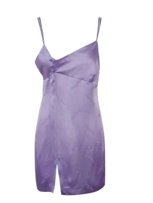 GCDS Allover Logo Double Shoulder Strap Mini Dress