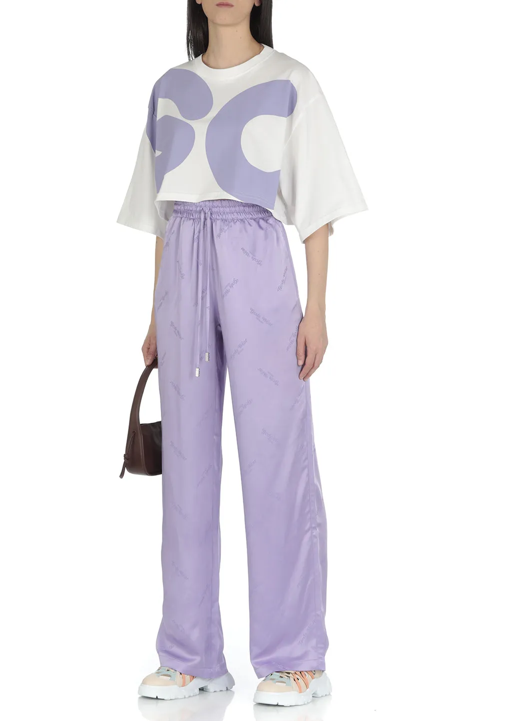 GCDS Allover Logo Drawstring Track Pants