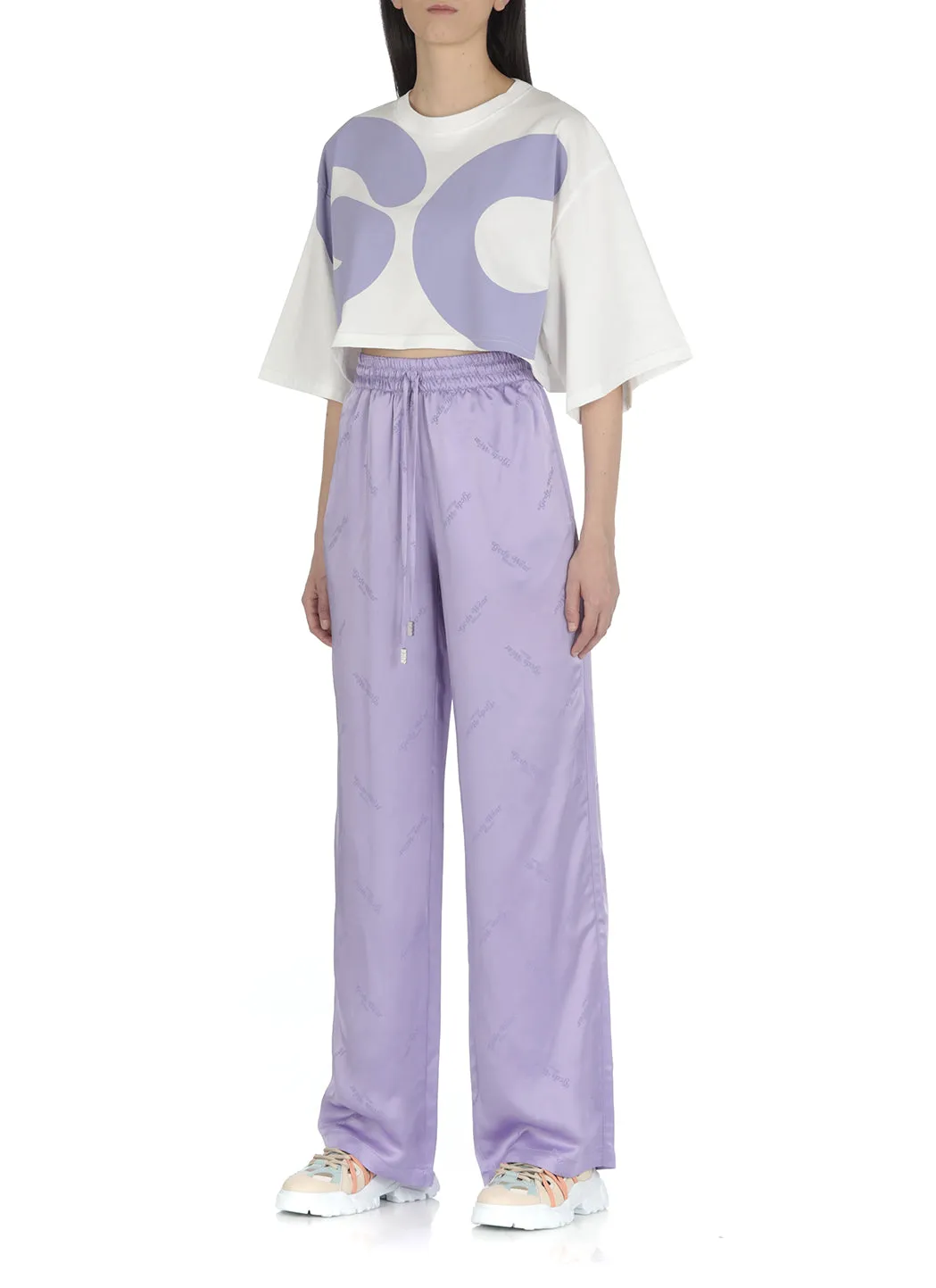 GCDS Allover Logo Drawstring Track Pants