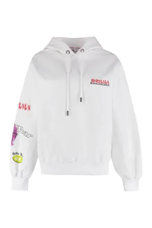 GCDS Contrasting Logo Manga Print Hoodie