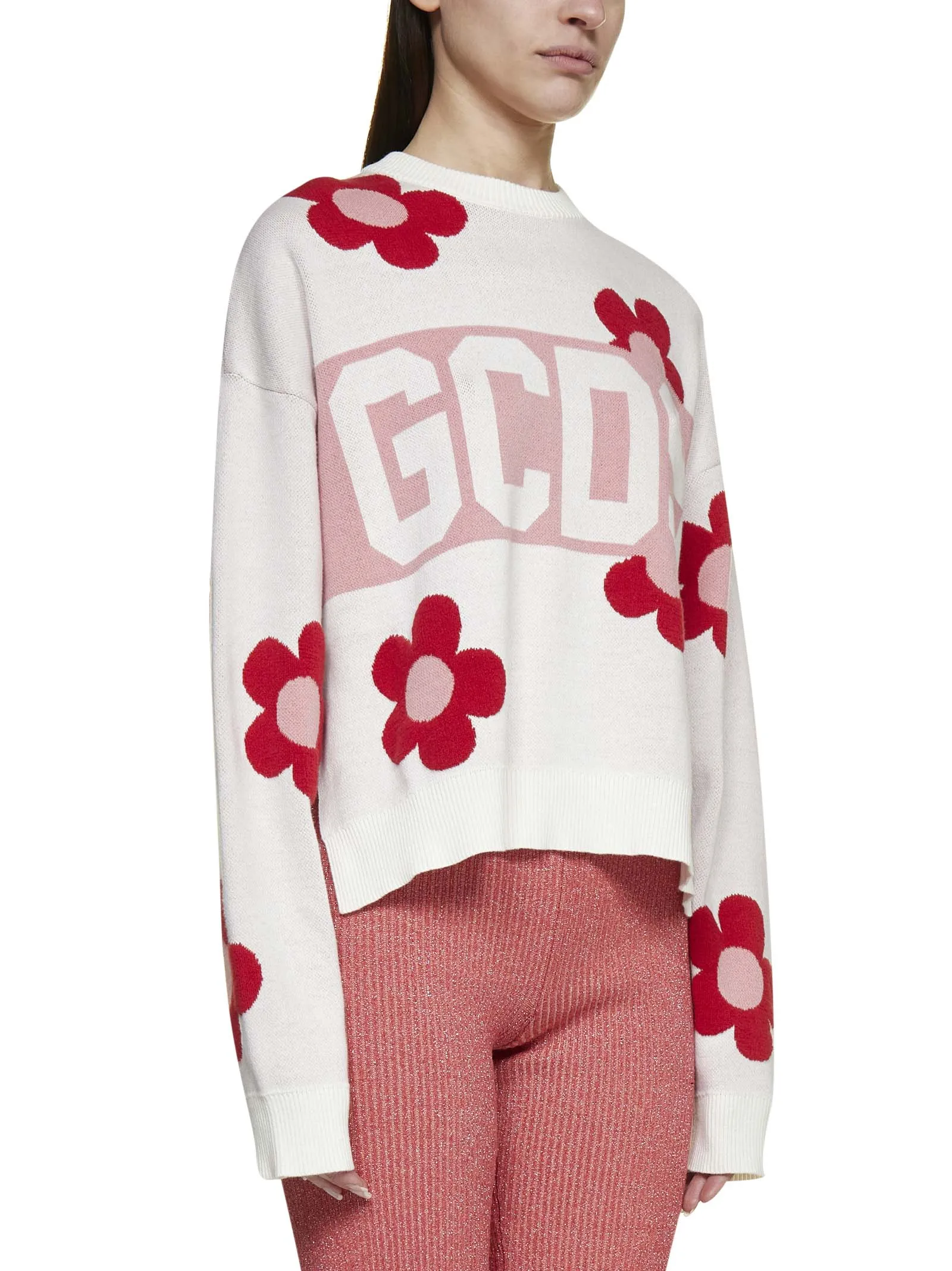GCDS Daisy Logo Band Sweater