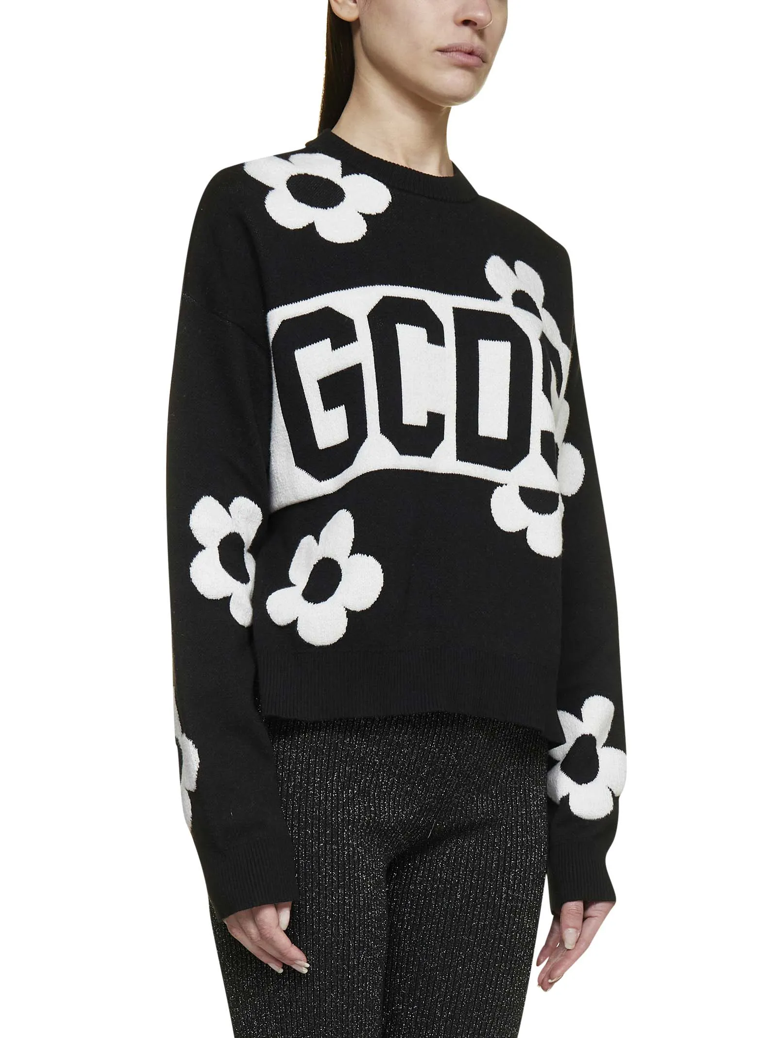 GCDS Daisy Logo Band Sweater