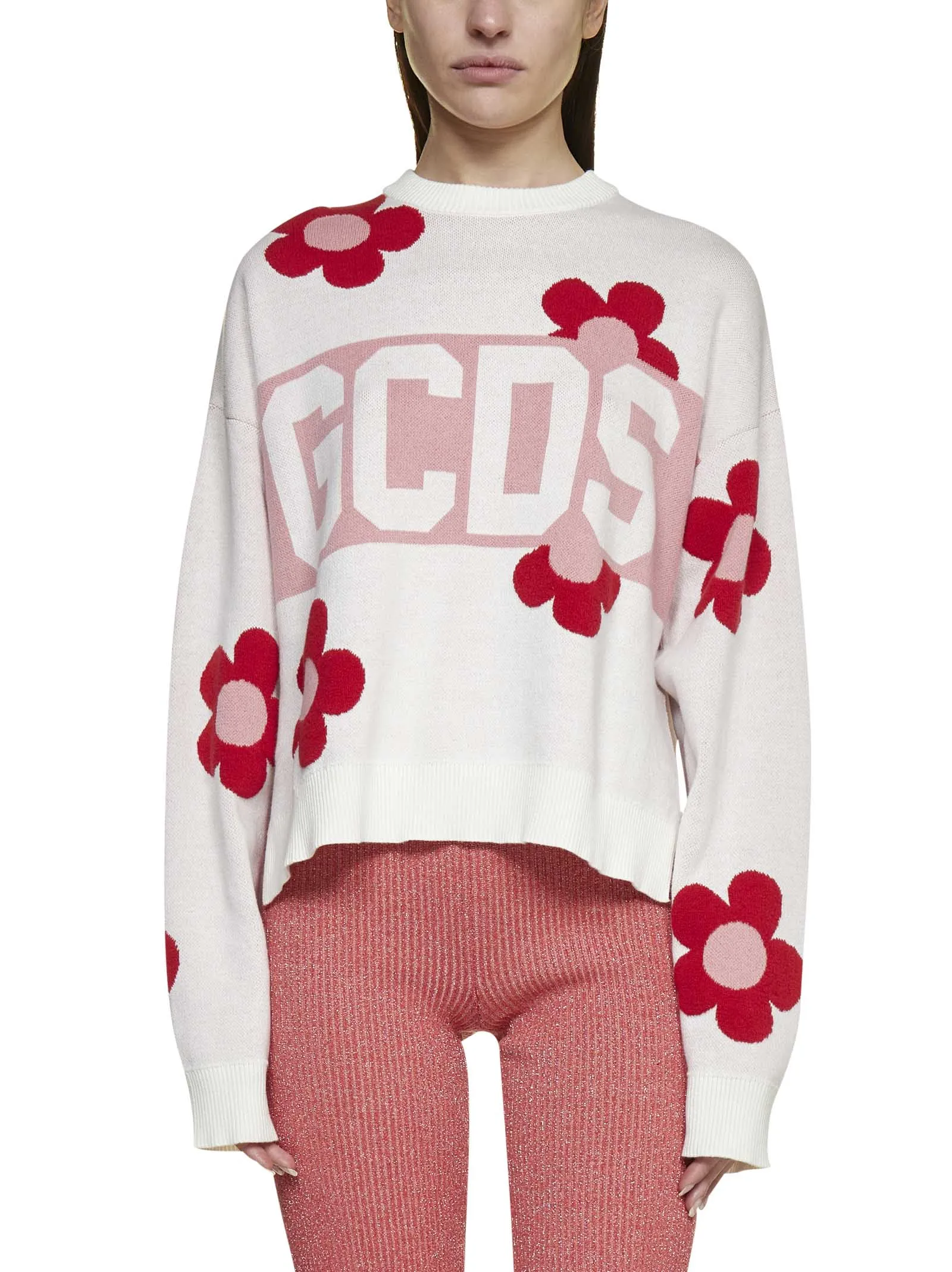 GCDS Daisy Logo Band Sweater