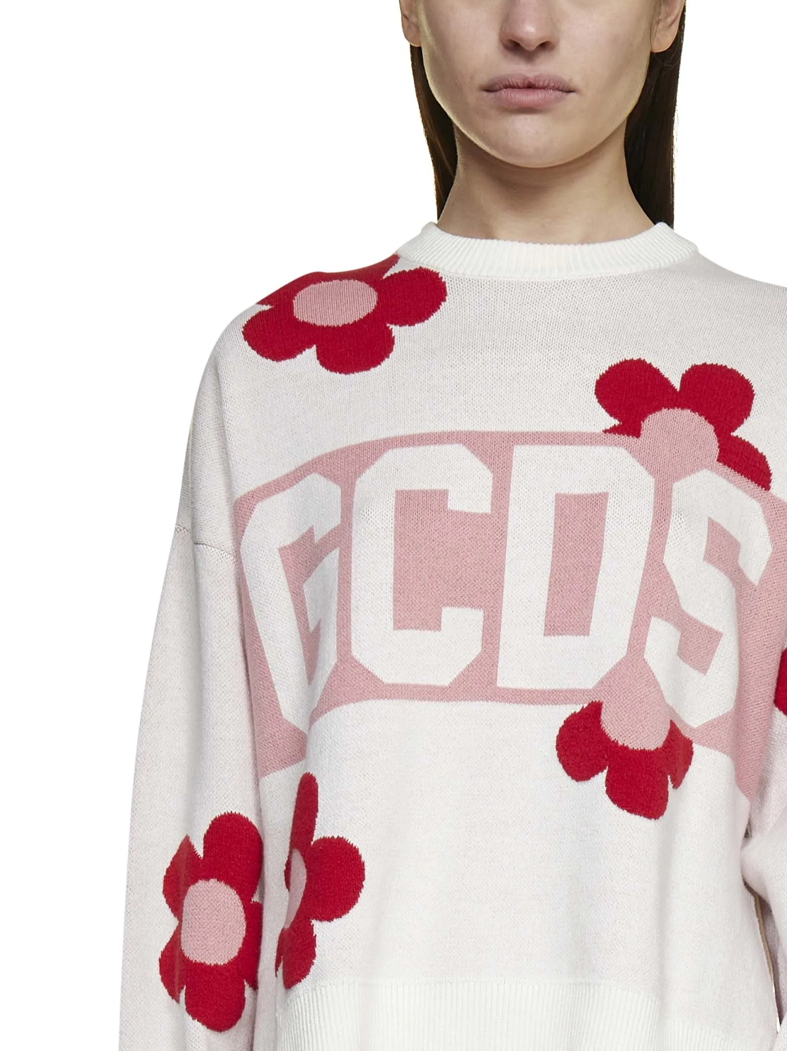 GCDS Daisy Logo Band Sweater