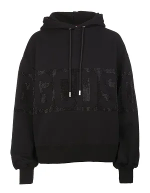 GCDS Logo Embellished Drawstring Hoodie