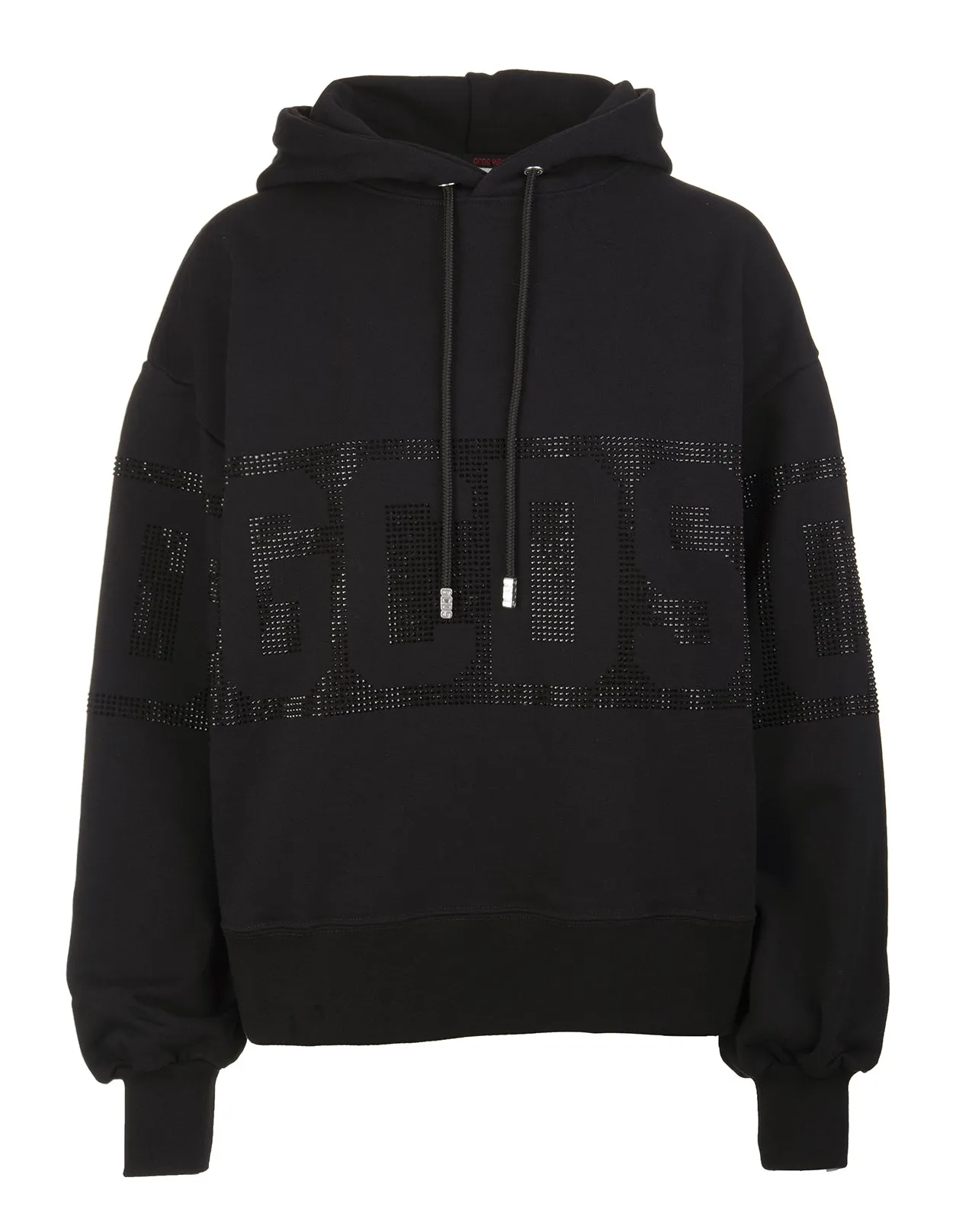 GCDS Logo Embellished Drawstring Hoodie