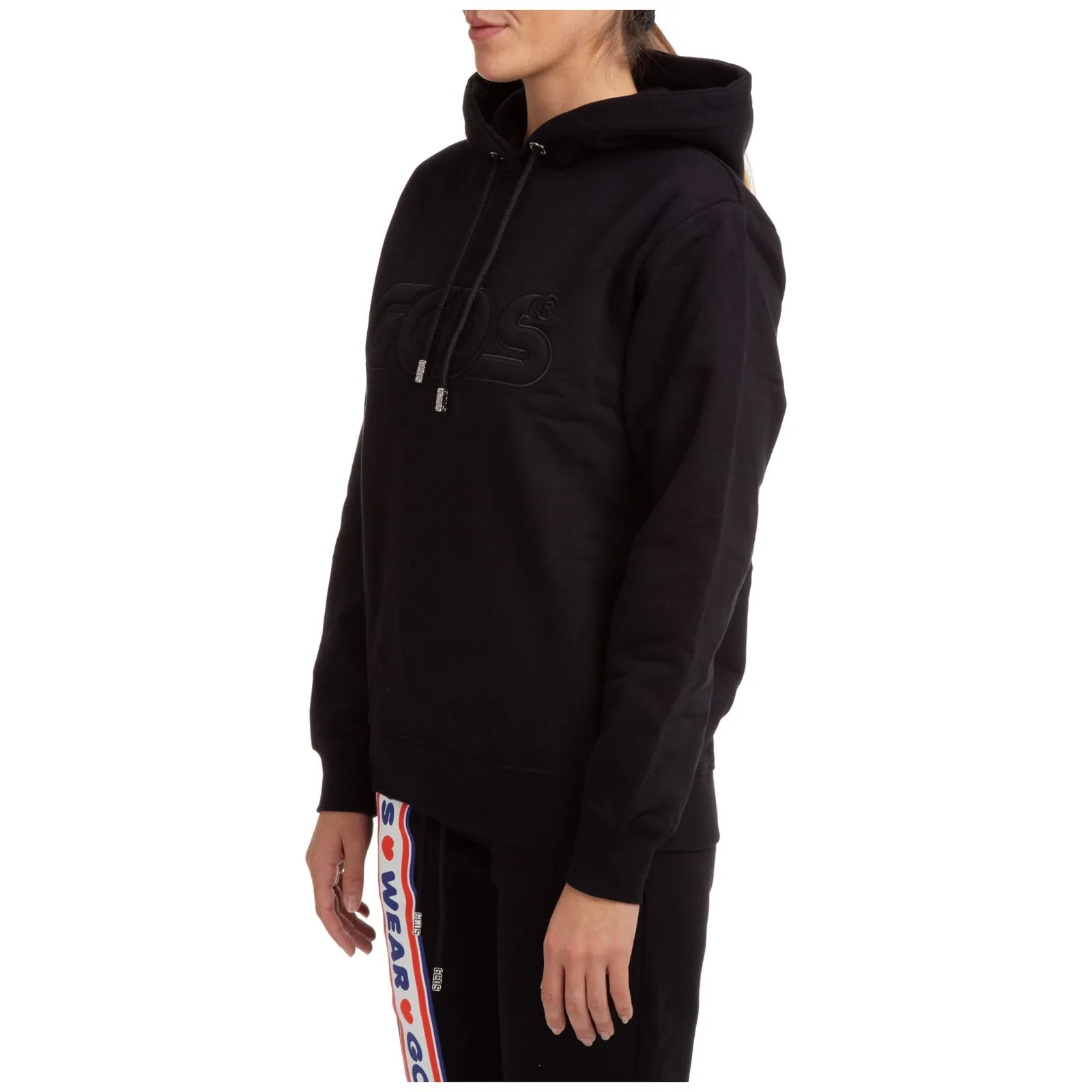 GCDS Logo Embroidered Drawstring Hoodie