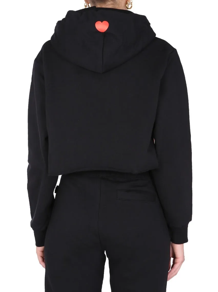 GCDS Logo Printed Drawstring Hoodie