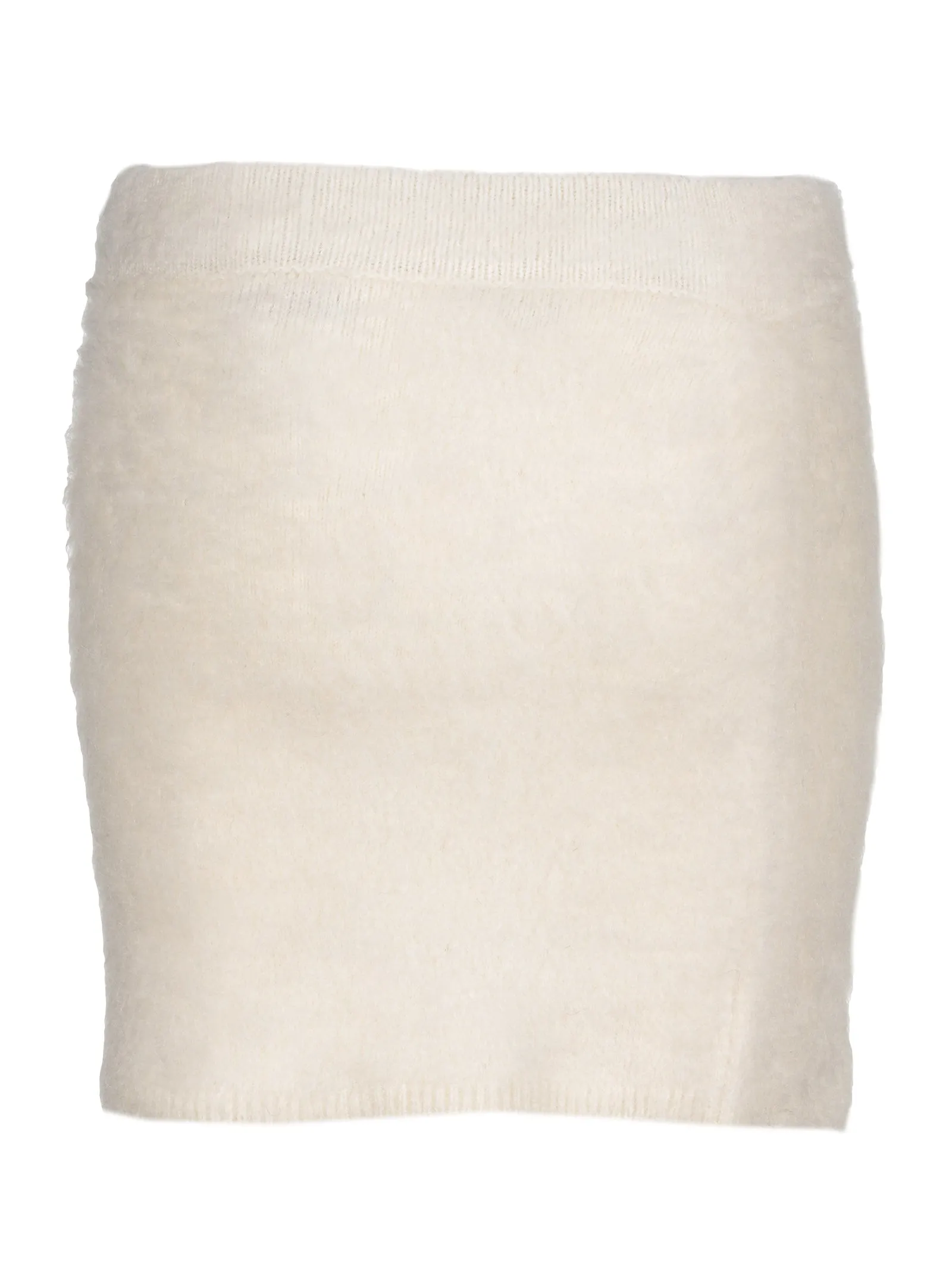 GCDS Rhinestone-Logo High Waist Knitted Skirt