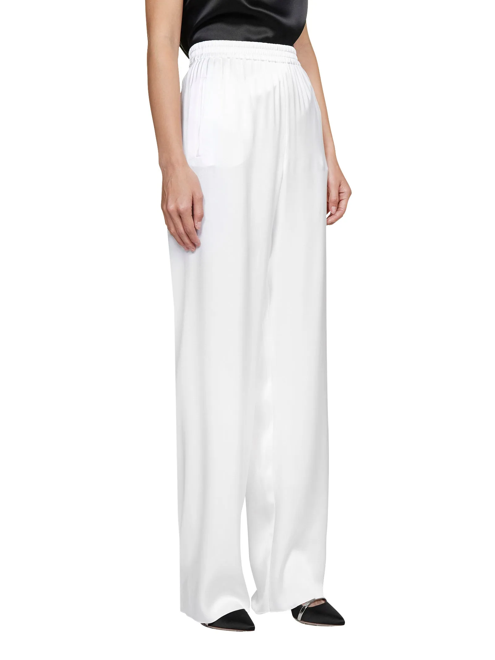 Giorgio Armani Elasticated-Waist Wide Leg Pants