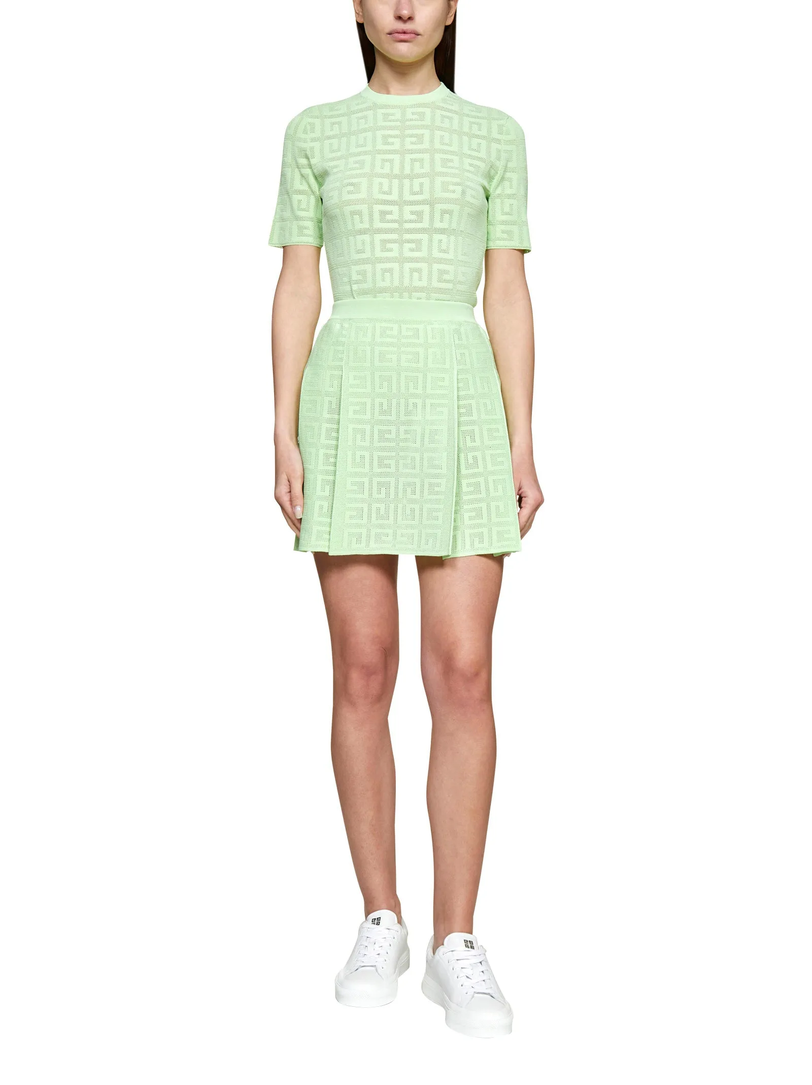 Givenchy 4G Jacquard Short Sleeved Sweater