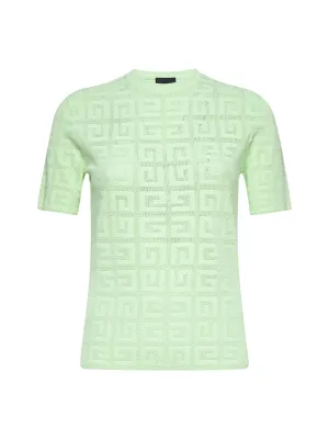 Givenchy 4G Jacquard Short Sleeved Sweater