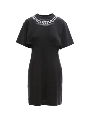 Givenchy Chain Printed Crewneck Mini Dress