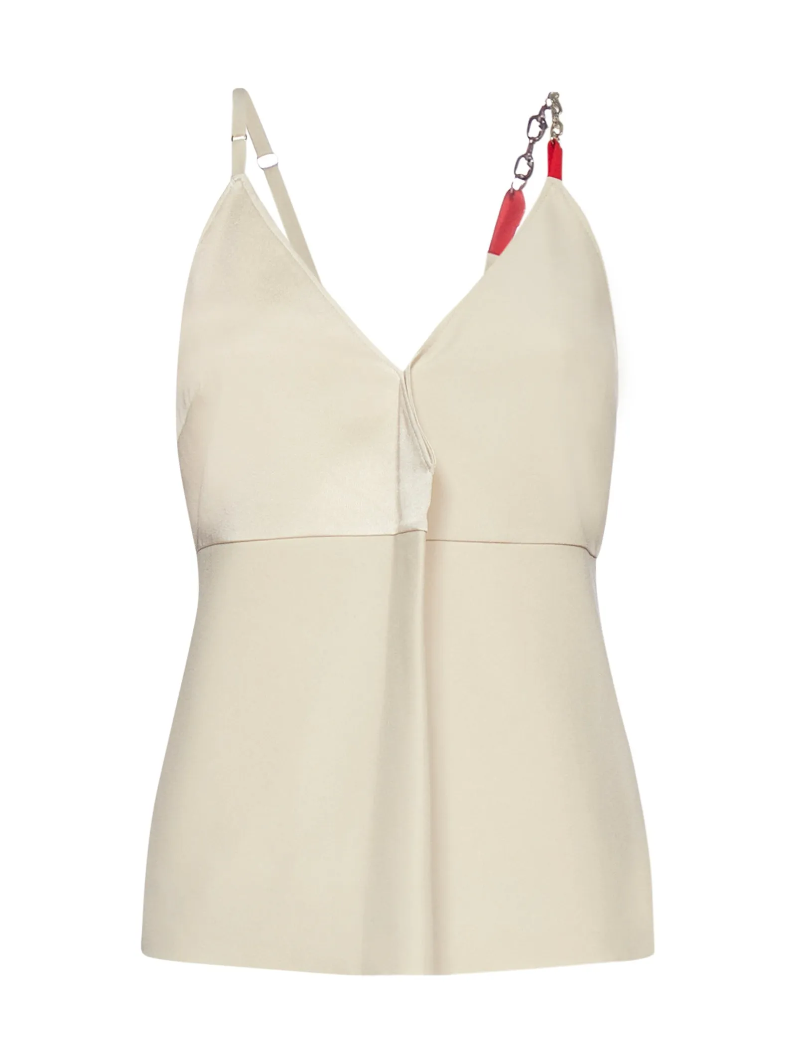 Givenchy V-Neck Chain-Strap Tank Top