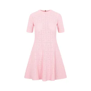 Givenchy4G Jacquard Flared Mini Dress
