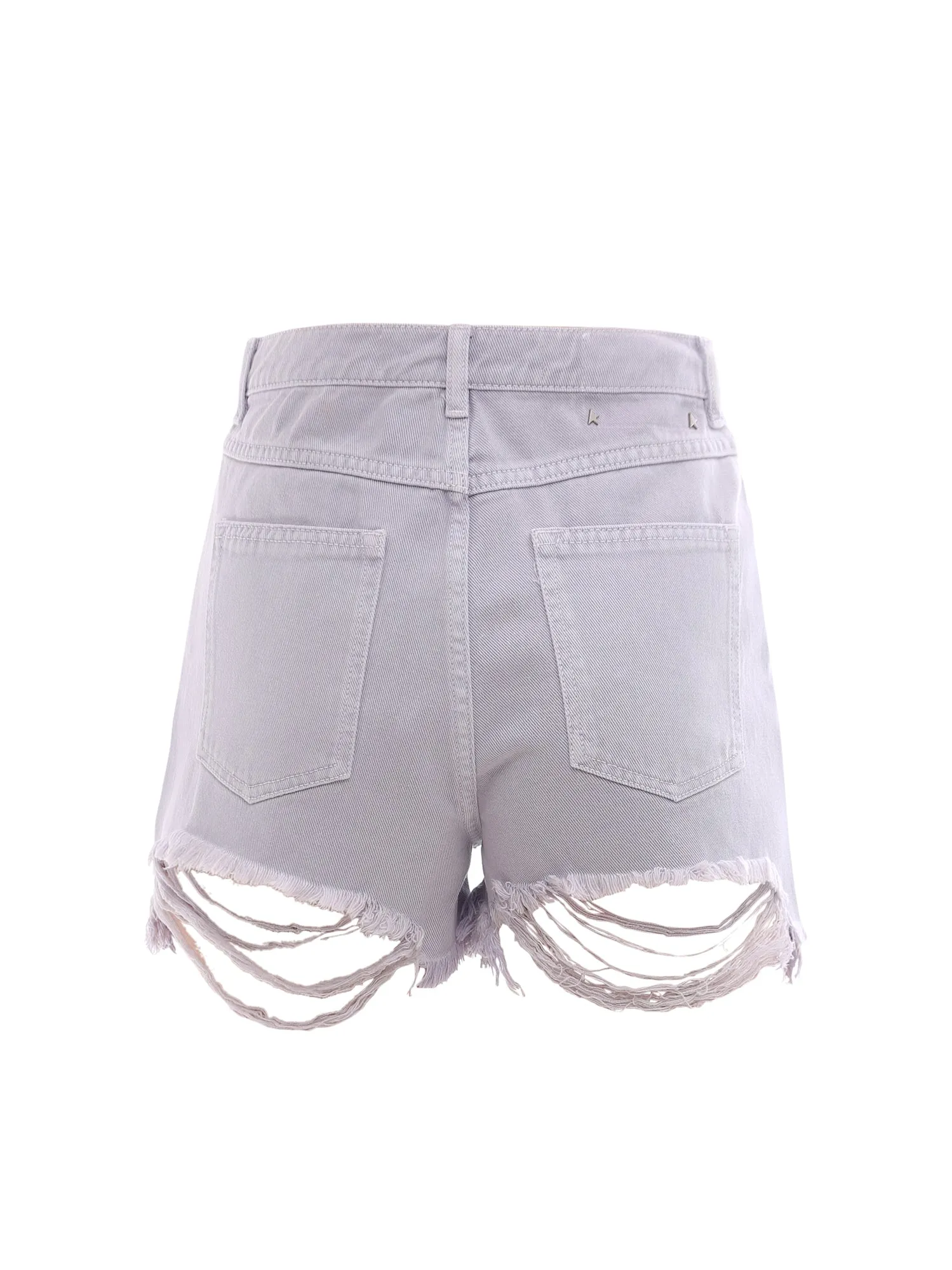 Golden Goose Deluxe Brand Distressed Hem Denim Shorts