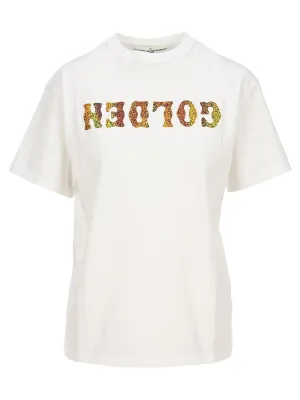 Golden Goose Deluxe Brand Holographic Logo Printed T-Shirt