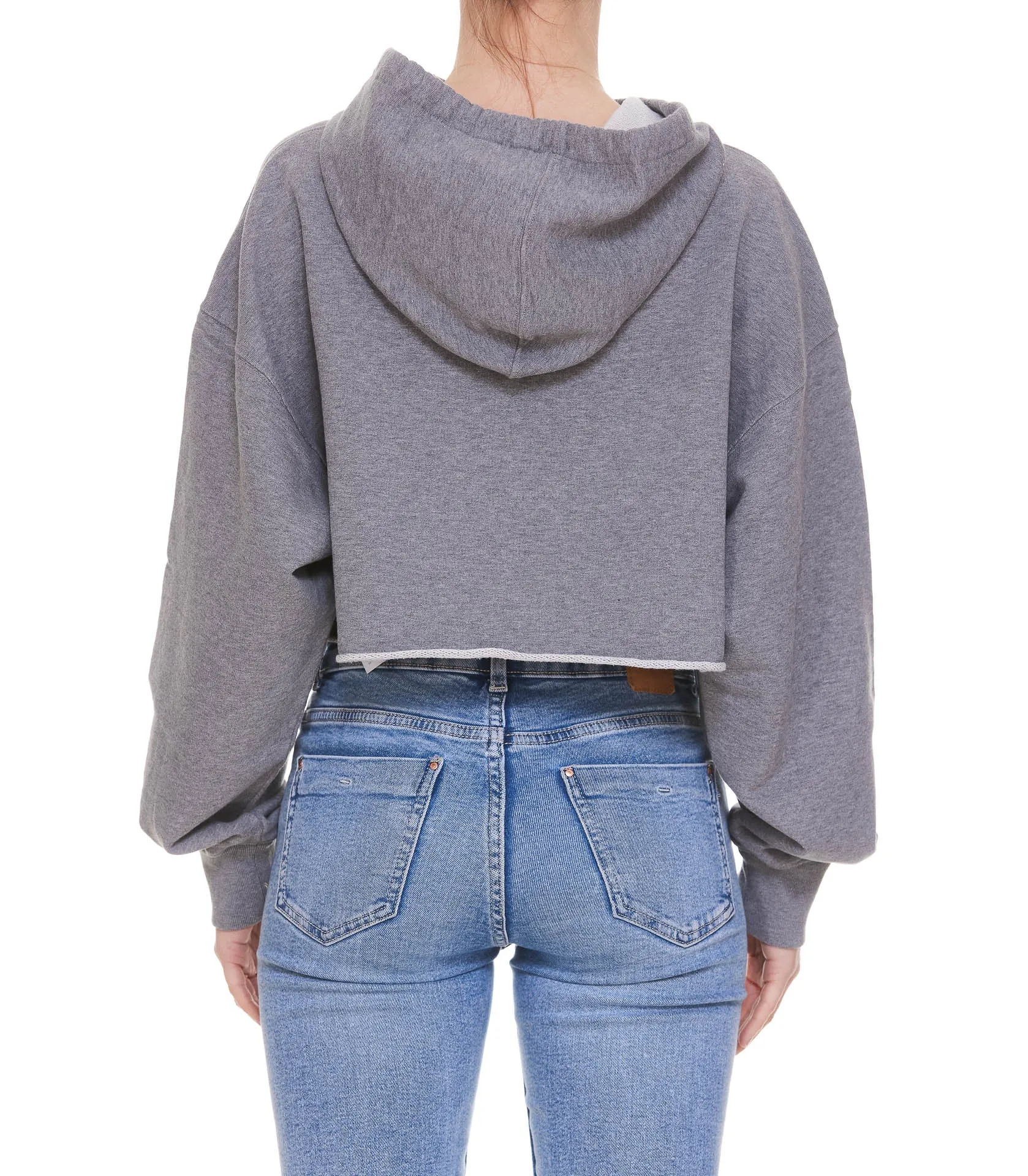 Golden Goose Deluxe Brand Logo Patch Cropped Hoodie