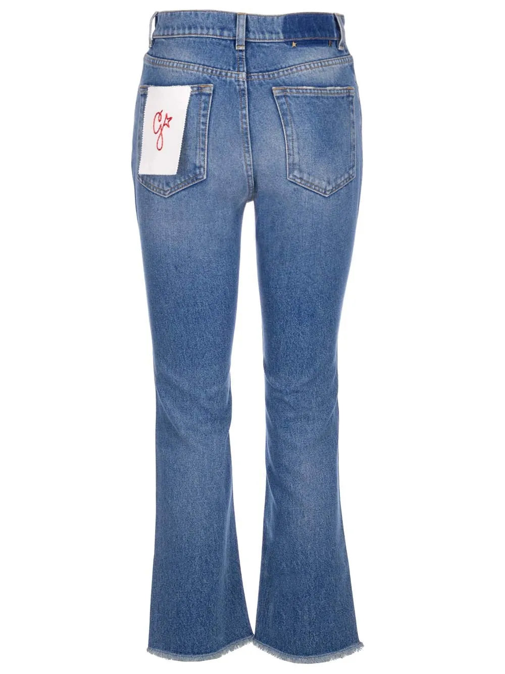 Golden Goose Deluxe Brand Logo Patch Flared Jeans