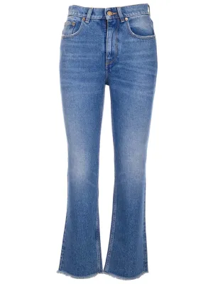 Golden Goose Deluxe Brand Logo Patch Flared Jeans