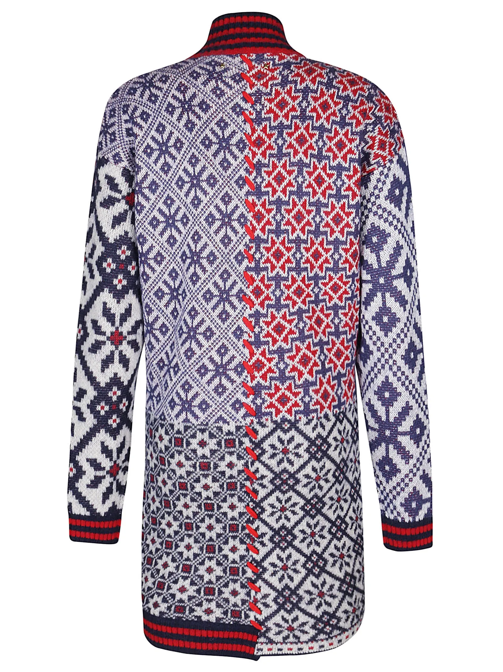 Golden Goose Deluxe Brand Patchwork-Detailed Chunky Knit Dress
