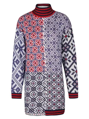 Golden Goose Deluxe Brand Patchwork-Detailed Chunky Knit Dress