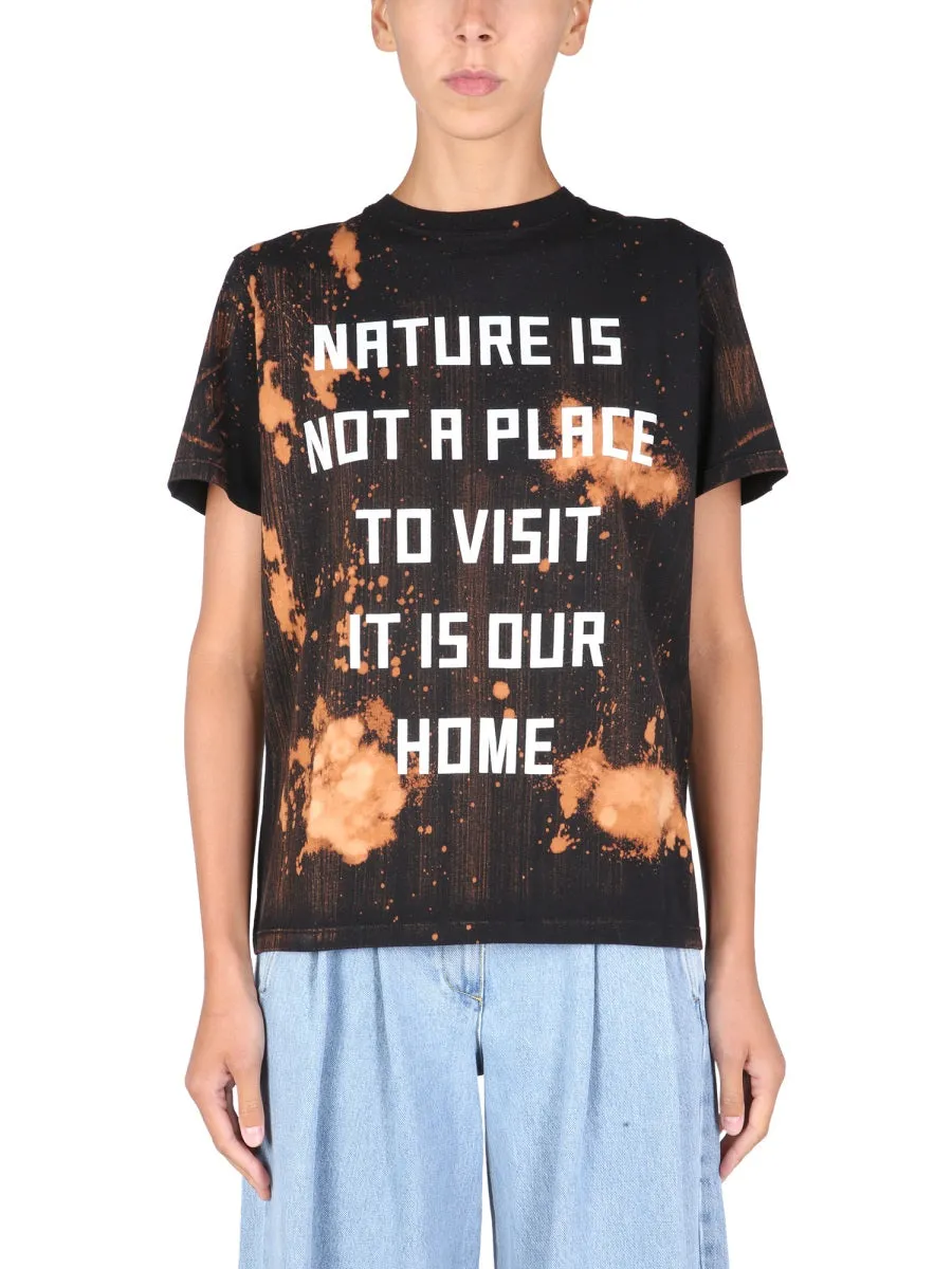 Golden Goose Deluxe Brand Slogan Print Crewneck T-Shirt