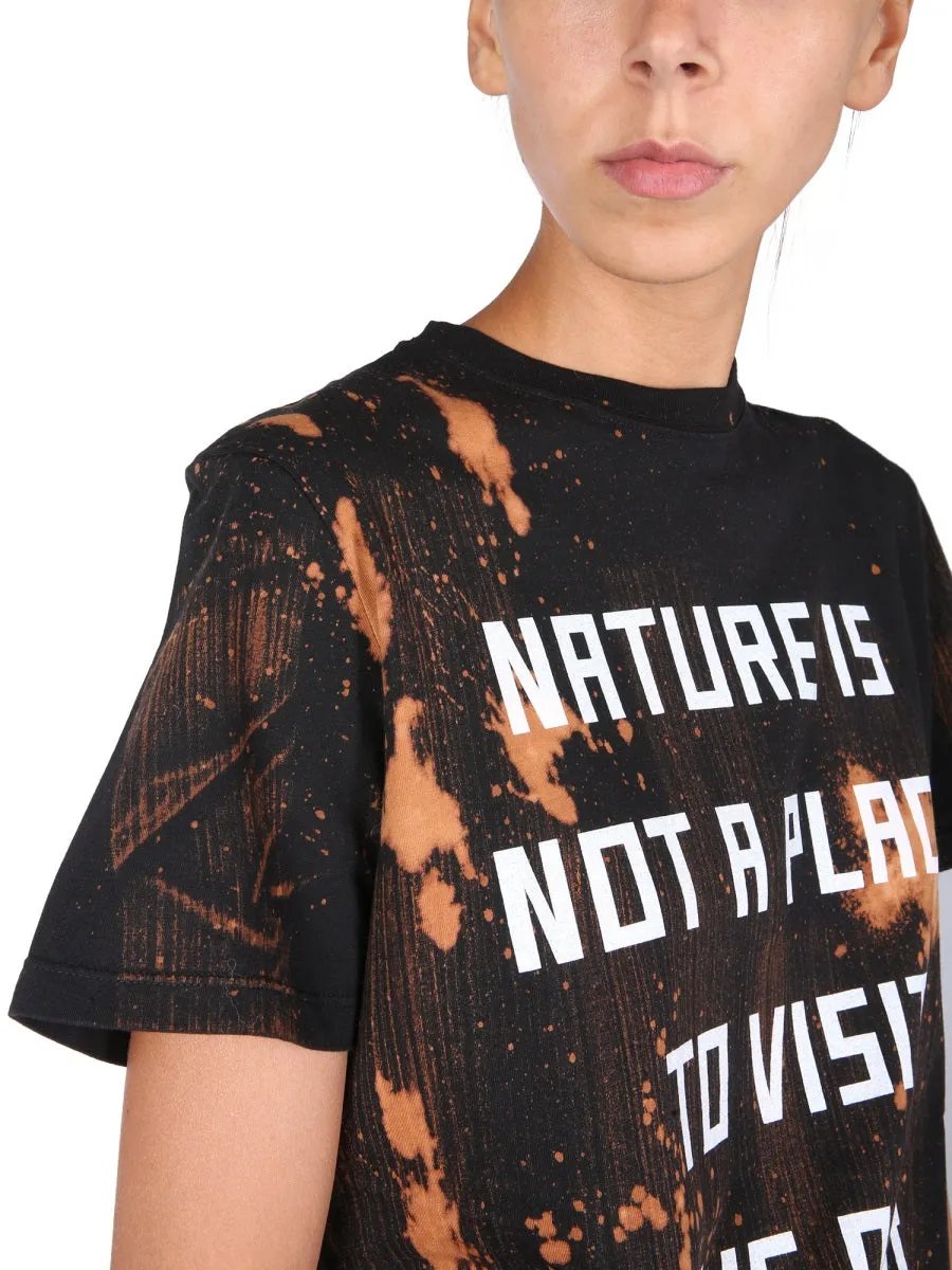 Golden Goose Deluxe Brand Slogan Print Crewneck T-Shirt