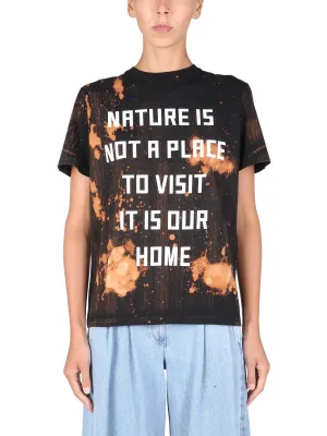 Golden Goose Deluxe Brand Slogan Print Crewneck T-Shirt