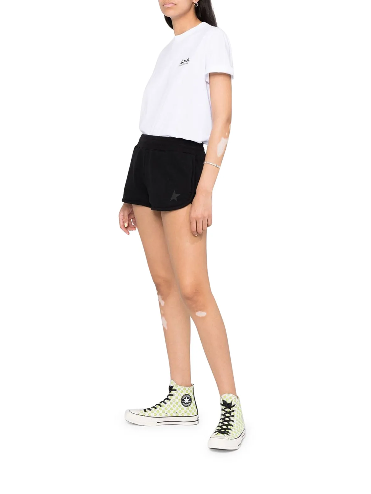 Golden Goose Deluxe Brand Star Embroidered Shorts