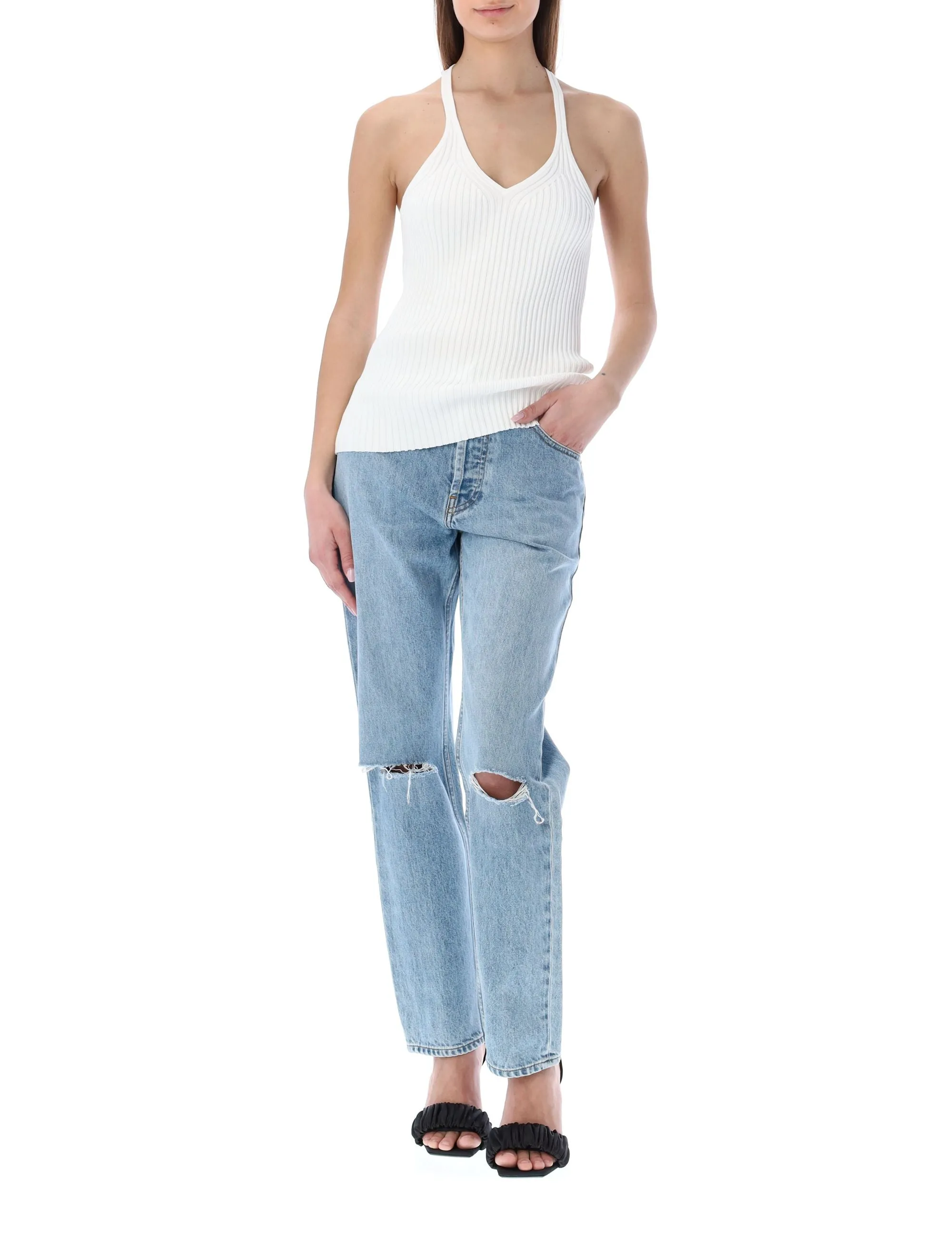 Helmut Lang Ribbed-Knit Tank Top