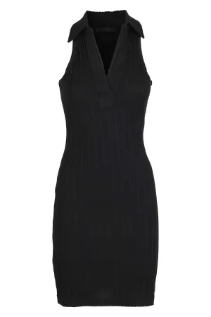 Helmut Lang Ribbed Polo Tank Mini Dress