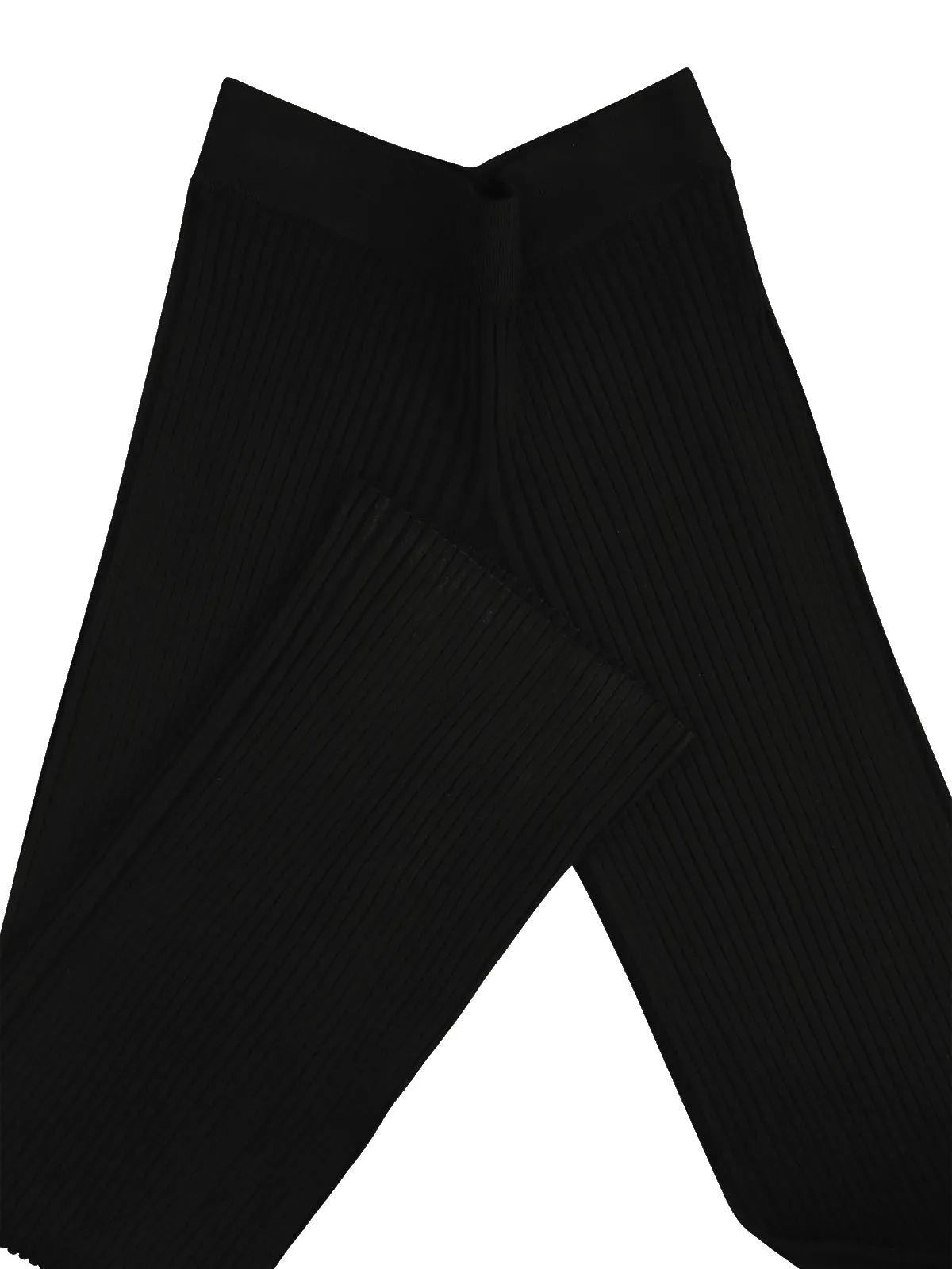 Helmut Lang Straight Leg Ribbed Knit Lounge Pants