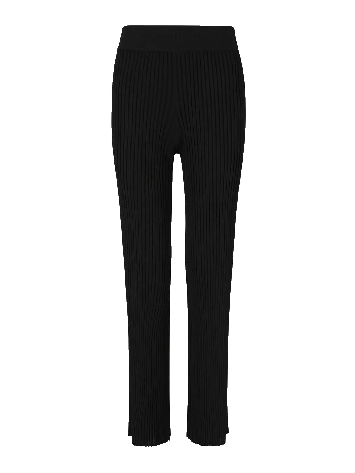 Helmut Lang Straight Leg Ribbed Knit Lounge Pants