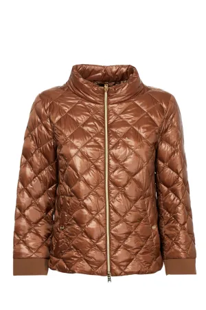 Herno Mock-Neck Quilted Bomber Jacket