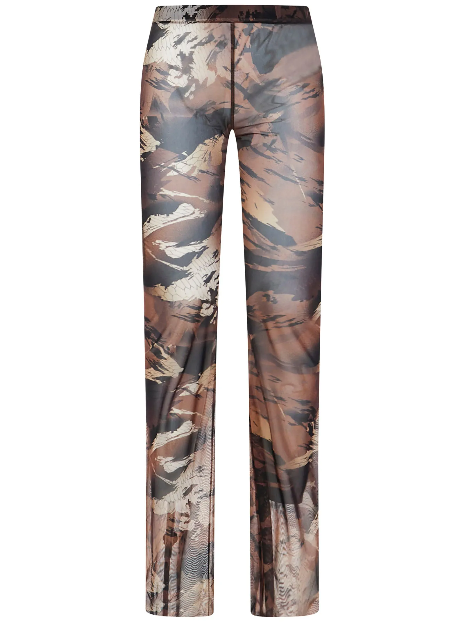 Heron Preston Camouflage Printed Mesh Trousers