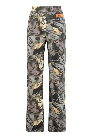 Heron Preston Camouflage Printed Straight Leg Trousers