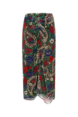 Isabel Marant Bree Floral Print Skirt