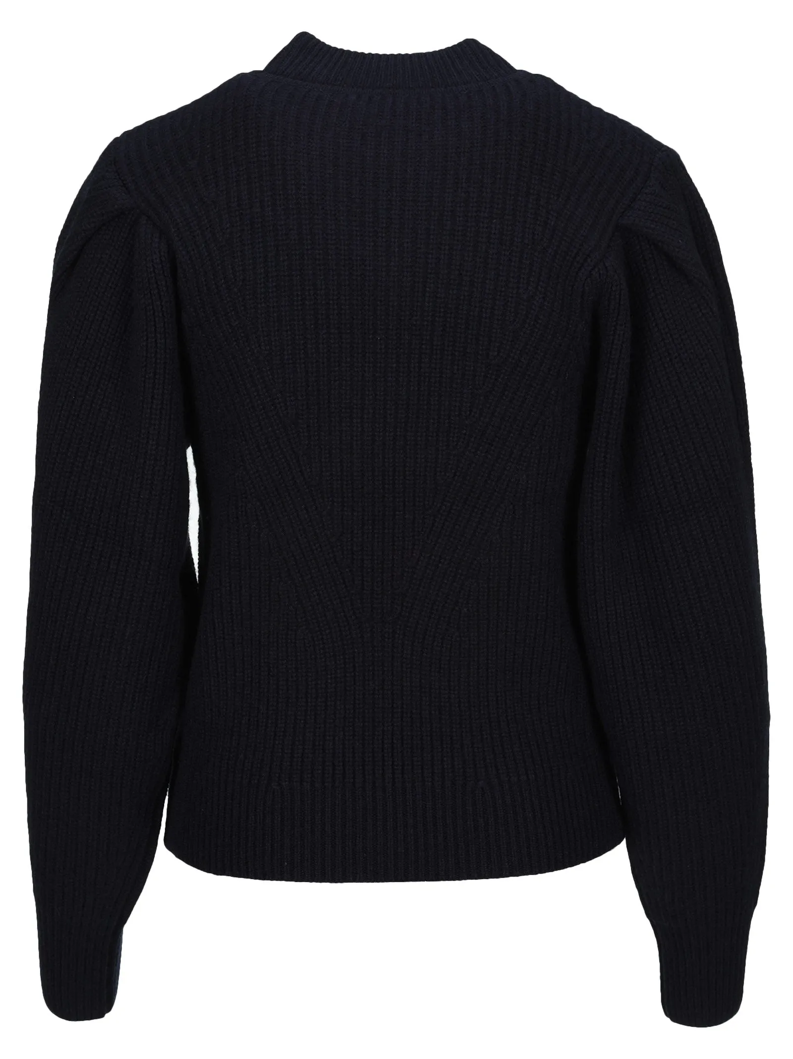 Isabel Marant Crewneck Puff-Sleeved Knit Jumper