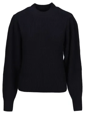 Isabel Marant Crewneck Puff-Sleeved Knit Jumper