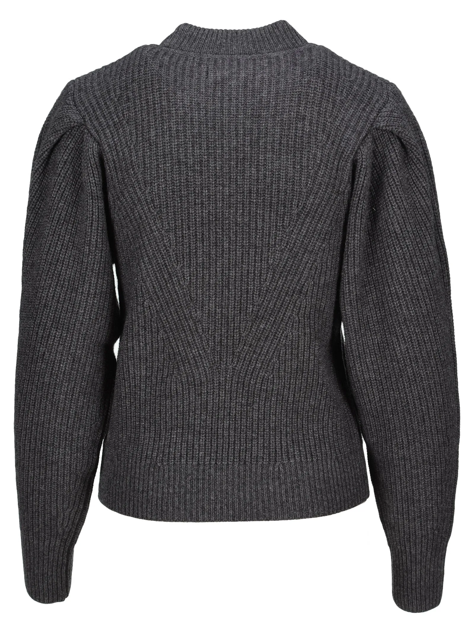 Isabel Marant Crewneck Puff-Sleeved Knit Jumper