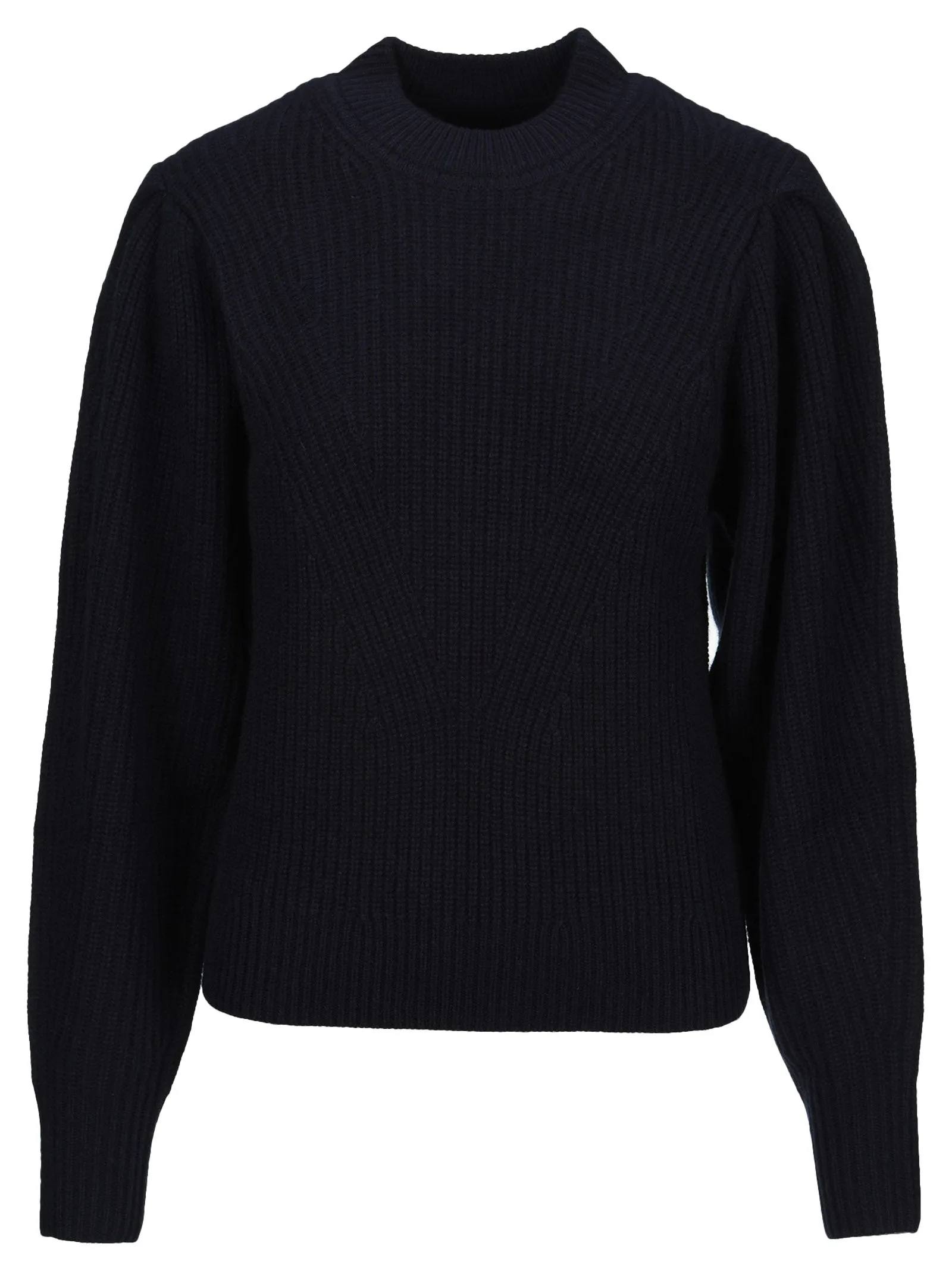 Isabel Marant Crewneck Puff-Sleeved Knit Jumper