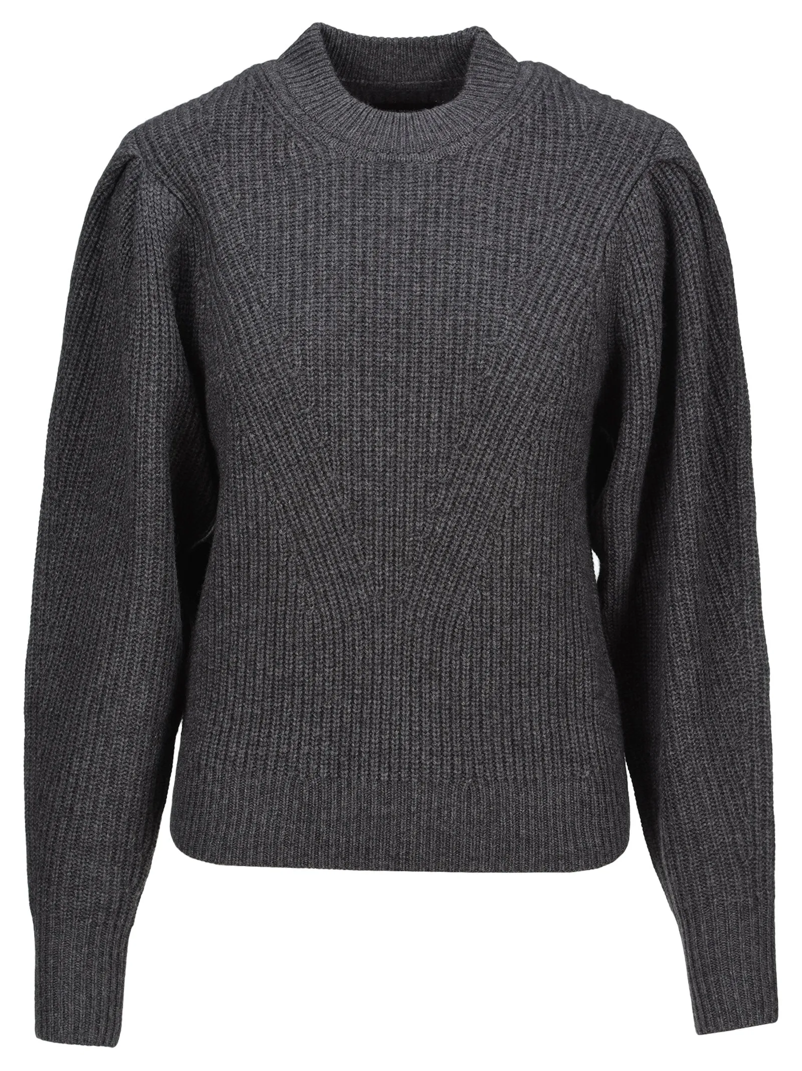 Isabel Marant Crewneck Puff-Sleeved Knit Jumper