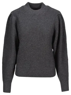Isabel Marant Crewneck Puff-Sleeved Knit Jumper