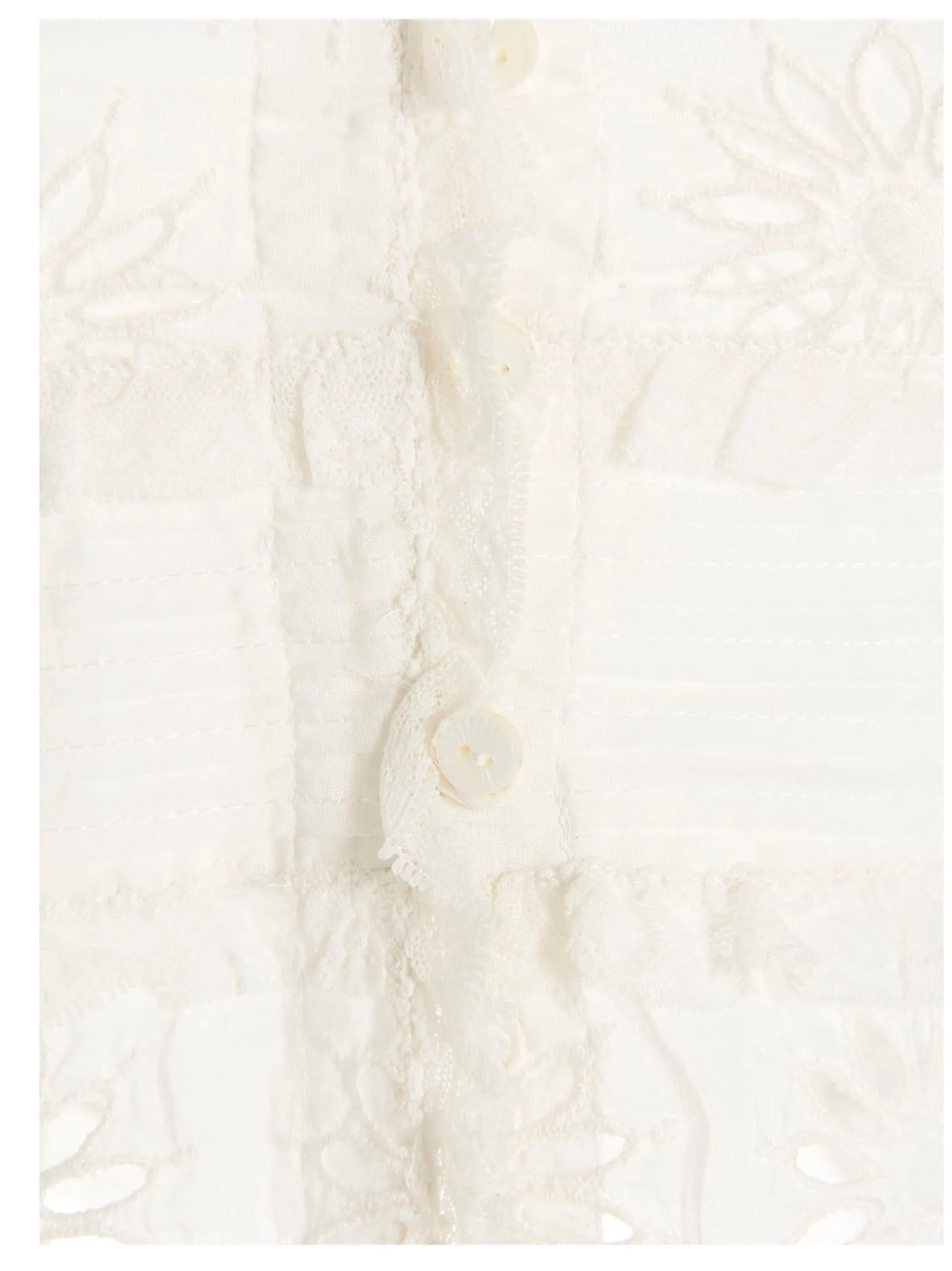 Isabel Marant Delphine Floral Embroidered Cropped Top