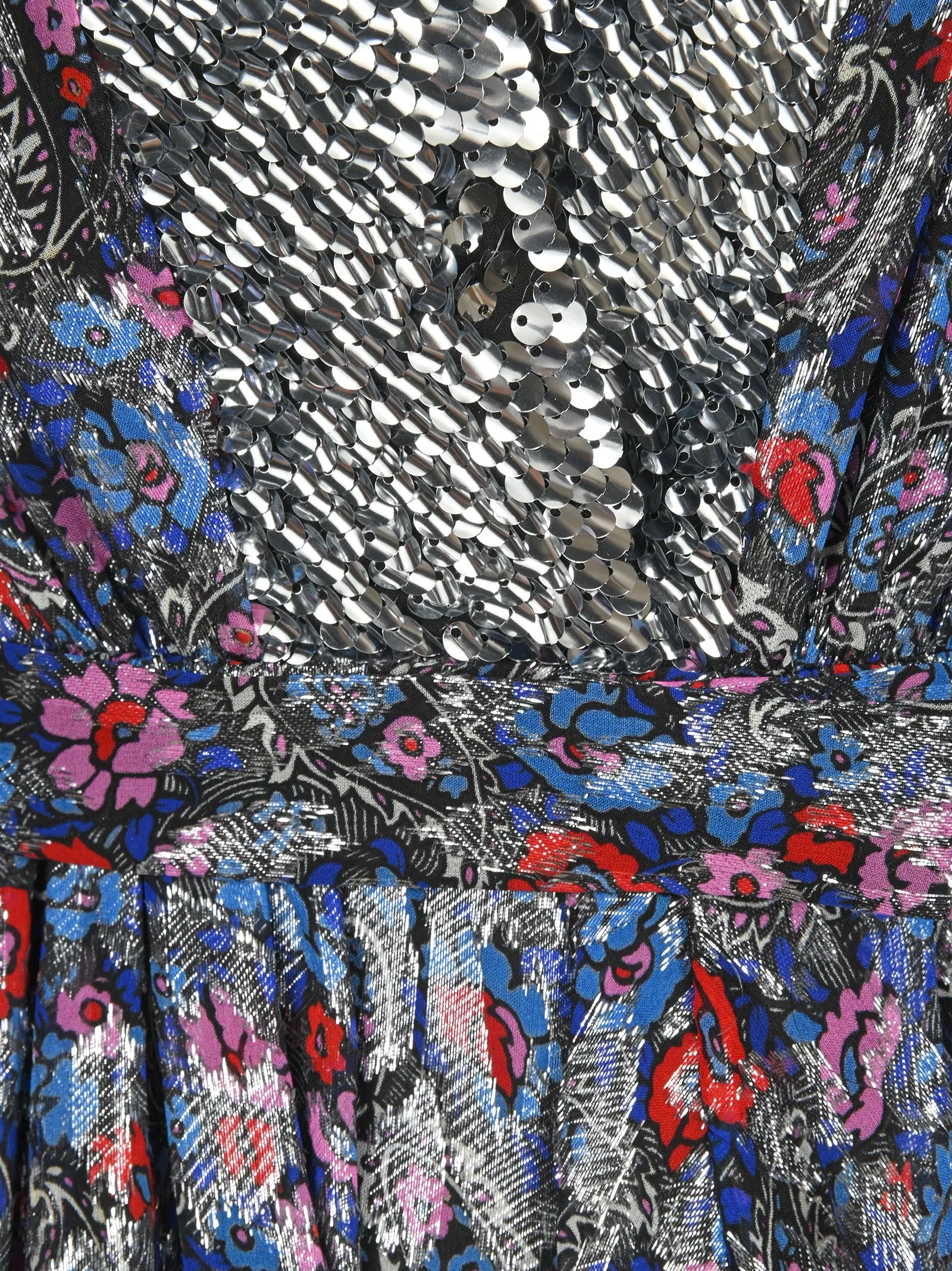 Isabel Marant Graphic Printed V-Neck Mini Dress