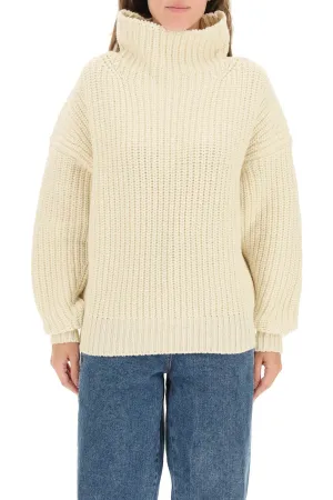 Isabel Marant High Neck Ribbed Knit Jumper
