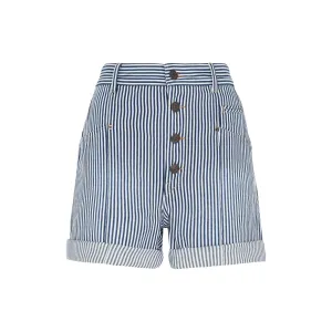 Isabel Marant High Waist Striped Shorts